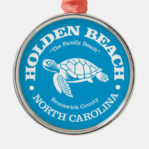 Holden Beach (sea turtle) Metal Ornament