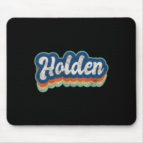 Holden First Name Boy Vintage Style 70s 80s Person Mouse Pad