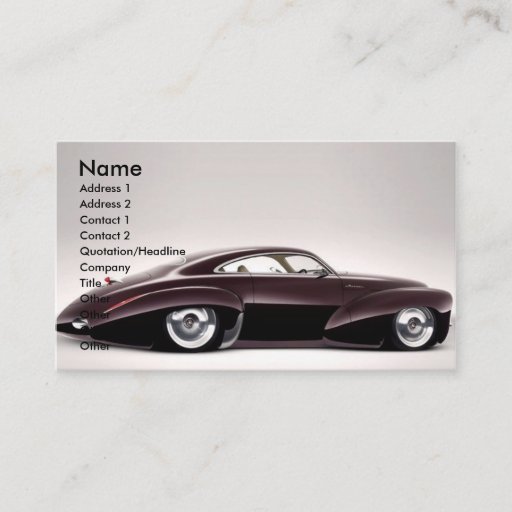 Customizable Holden Hot Rod Business Card