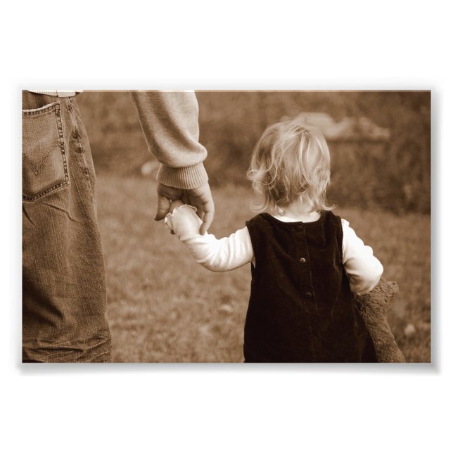 Holding Daddy's Hand Photo Print (Front)