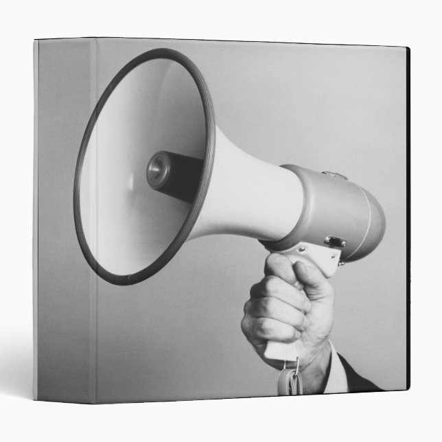 Holding Hand 3 Ring Binder (Front/Spine)