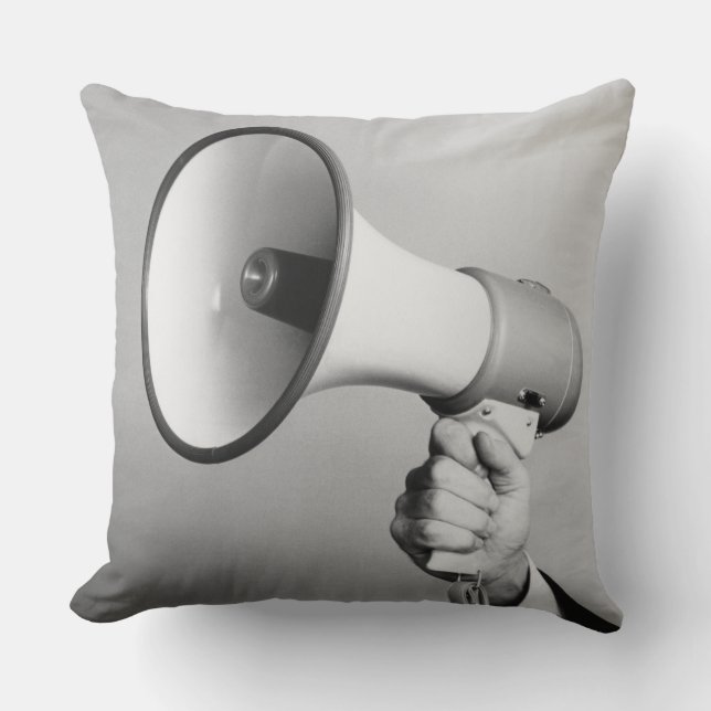 Holding Hand Throw Pillow (Front)