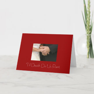 Holding hands card