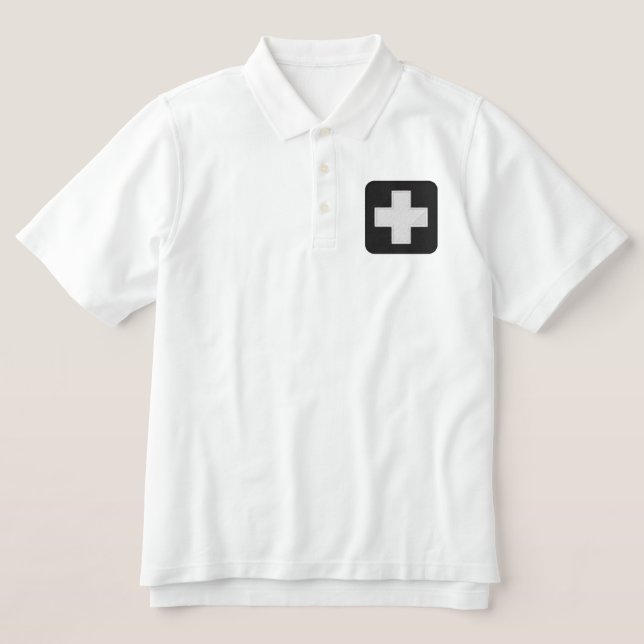 HOLDING HANDS EMBROIDERED POLO SHIRT (Design Front)