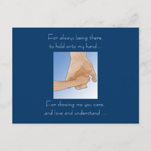 Holding Hands Fathers Day Card