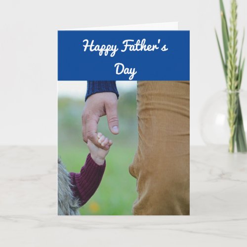  Holding Hands Fathers Day Card
