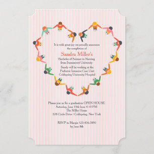 Holding Hands Graduation Invitation