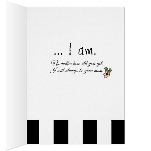 Holding Hands - Mother/Daughter Love card (Inside (Right))