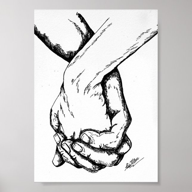 holding hands poster (Front)
