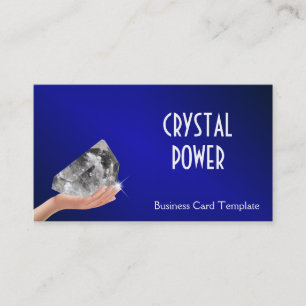 Holding Healing Crystal Business Card