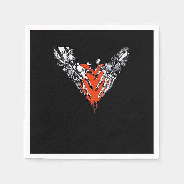 Holding Heart Classic Design Napkins (Front)