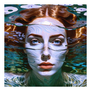 "Holding My Breath" - Women In Water Photo Print
