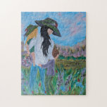 Holding On Woman and Children Painting Jigsaw Puzzle