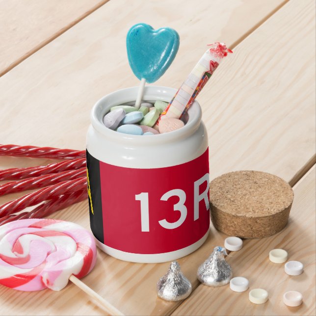 Holding Point Sign A13R Candy Jar (In Situ)