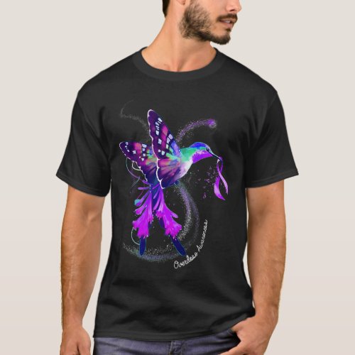 Holding Purple Ribbon Overdose Awareness  T_Shirt