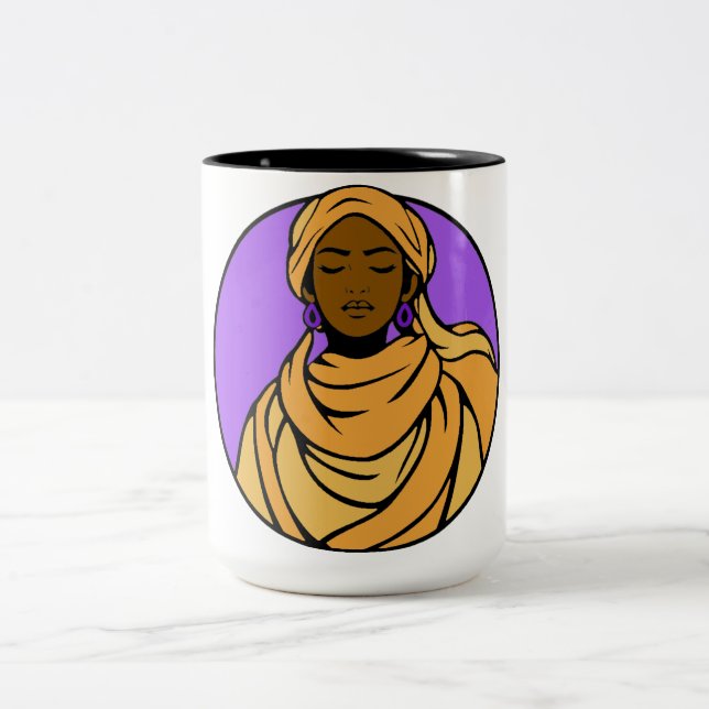 “Holding Space” Two-Tone Mug, 15 oz Coffee Mug (Center)