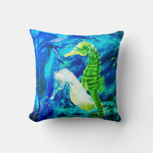 Holding Tails Throw Pillow