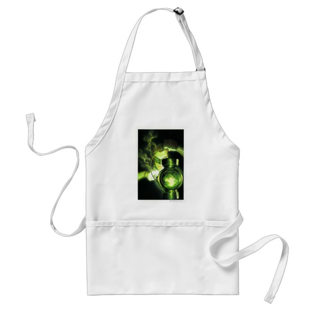 Holding the Green Lantern Adult Apron (Front)