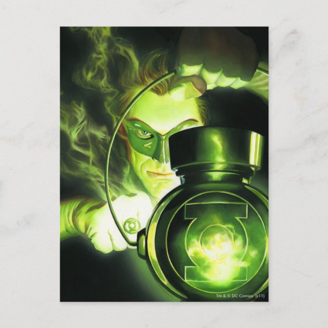 Holding the Green Lantern Postcard (Front)