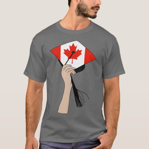 Holding the Square Academic Cap Canada T_Shirt