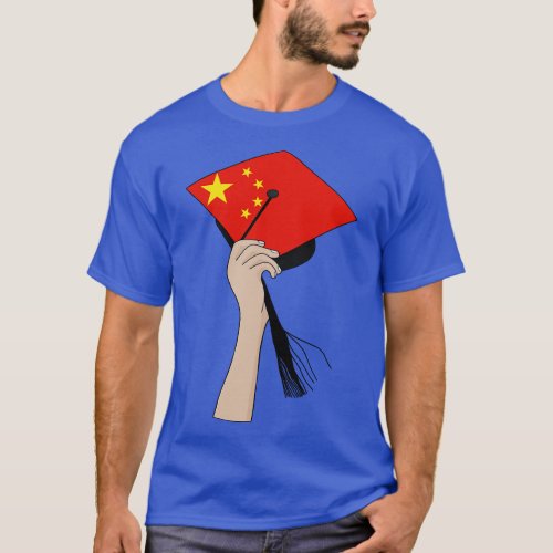 Holding the Square Academic Cap China T_Shirt
