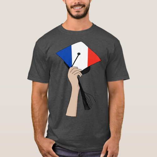 Holding the Square Academic Cap France T_Shirt