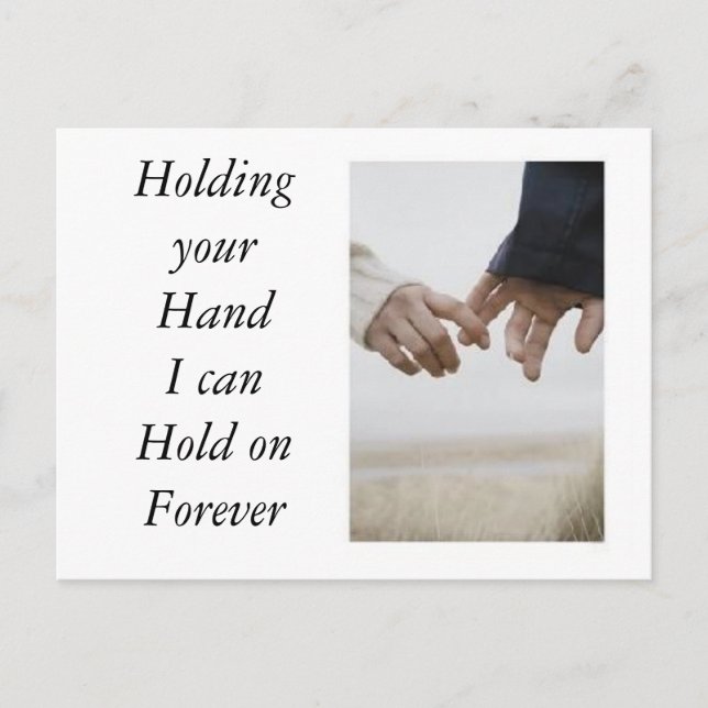 Holding Your Hand Invitation Postcard (Front)