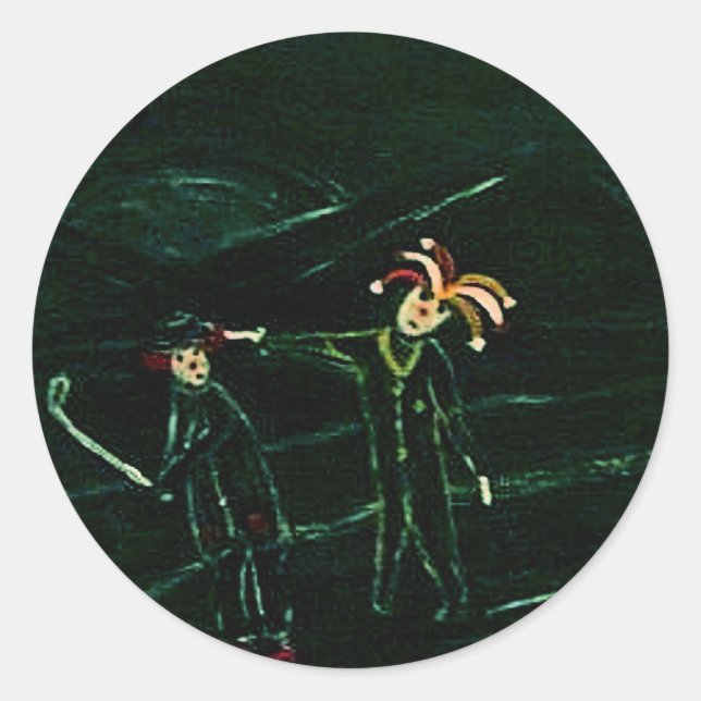 HOLE 7 CLASSIC ROUND STICKER (Front)