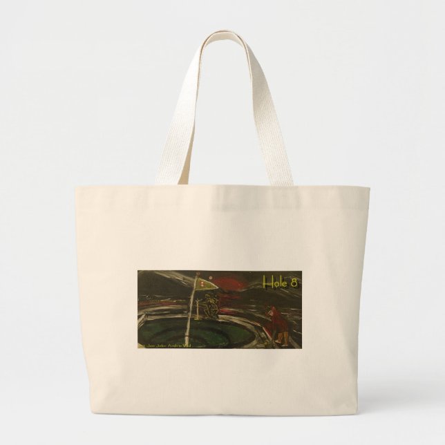 Hole 8 large tote bag (Front)