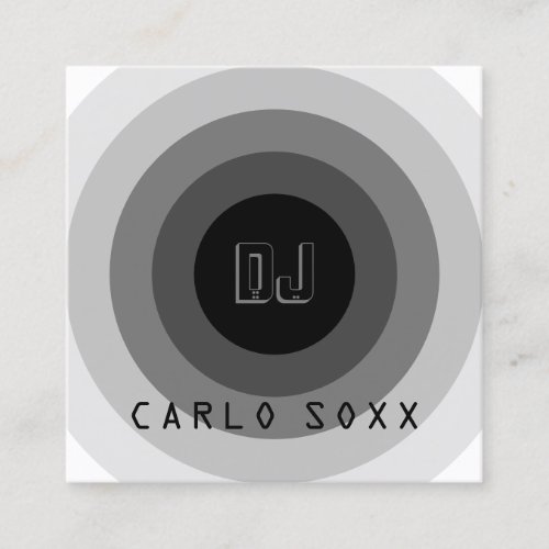 Hole frame geometric futuristic  square business card