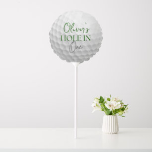 Hole in one boy first birthday balloon