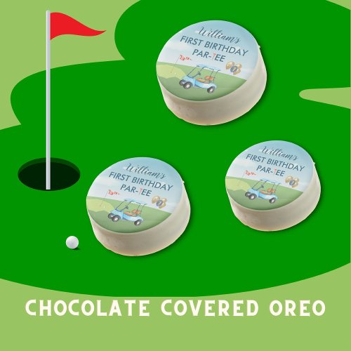 Hole In One Boy Golf Par_tee 1st Birthday  Chocolate Covered Oreo