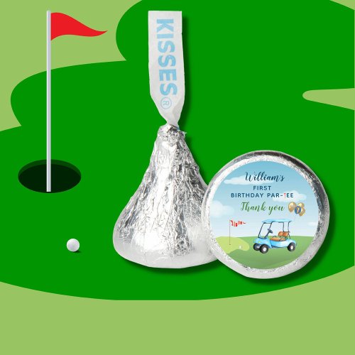 Hole In One Boy Golf Par_tee 1st Birthday  Hersheys Kisses