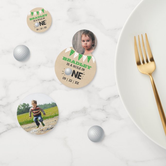 Hole In One Boys Golf 1st Birthday Par-tee Confetti (Group)