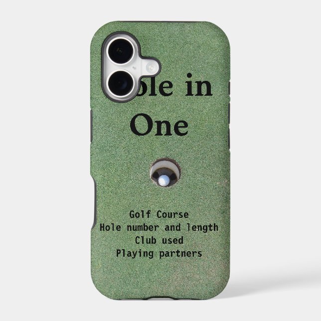 Hole in One case. Iphone Case (Back)