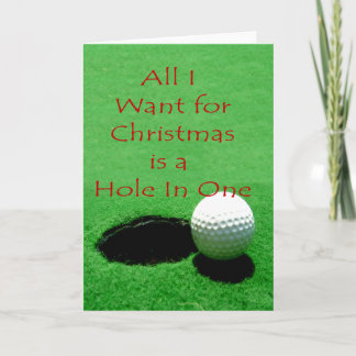 Hole In One Christmas Card