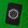 Hole in One Classic Black and White Golf Towel