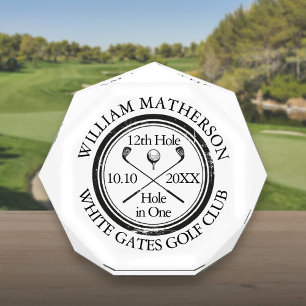 Hole in One Classic Golf Acrylic Award