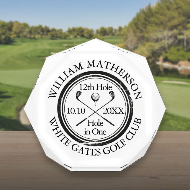 Hole in One Classic Golf Acrylic Award (Hole in One Classic Golf Acrylic Award)
