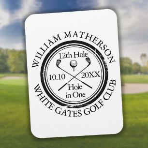 Hole in One Classic Personalised Golf Magnet