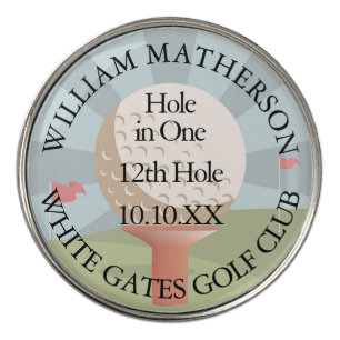 Hole in One Classic Personalized Golf Ball Marker
