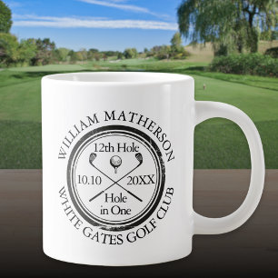 Hole in One Classic Personalized Golf Giant Coffee Mug