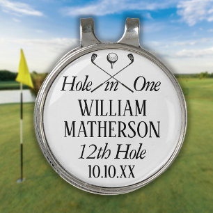 Hole in One Classic Personalized Golf Hat Clip