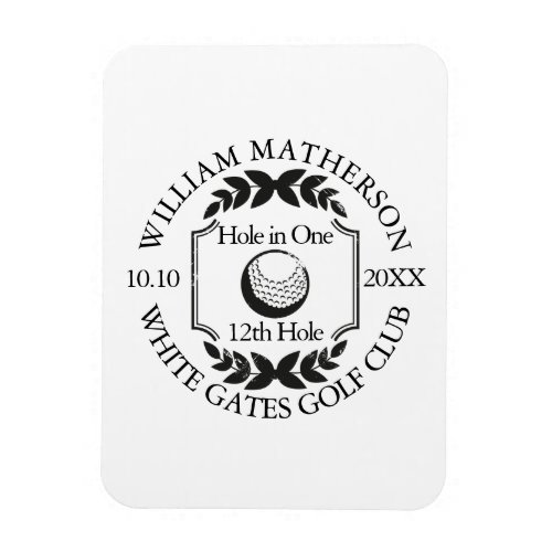 Hole in One Classic Personalized Golf Magnet