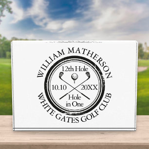 Hole in One Classic Personalized Golfer Golf Acrylic Award