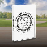 Hole in One Classic Personalized Golfer Golf Acrylic Award<br><div class="desc">Personalize the golfer's name,  location hole number and date to create a great keepsake to celebrate that fantastic hole in one golf award. Designed by Thisisnotme©</div>