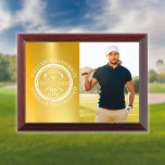 Hole in One Classic Personalized Golfer Photo Gold Award Plaque<br><div class="desc">Personalize the golfer's photo,  name,  location hole number and date to create a great keepsake to celebrate that fantastic hole in one golf award. Designed by Thisisnotme©</div>