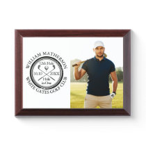 Hole in One Classic Personalized Photo Golfer Golf Award Plaque Hole in One Classic Personalized Photo Golfer Golf Award Plaque