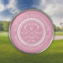 Hole in One Classic Pretty Pink Girly Golf Ball Marker