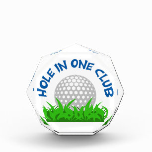 Hole In One Club Acrylic Award
